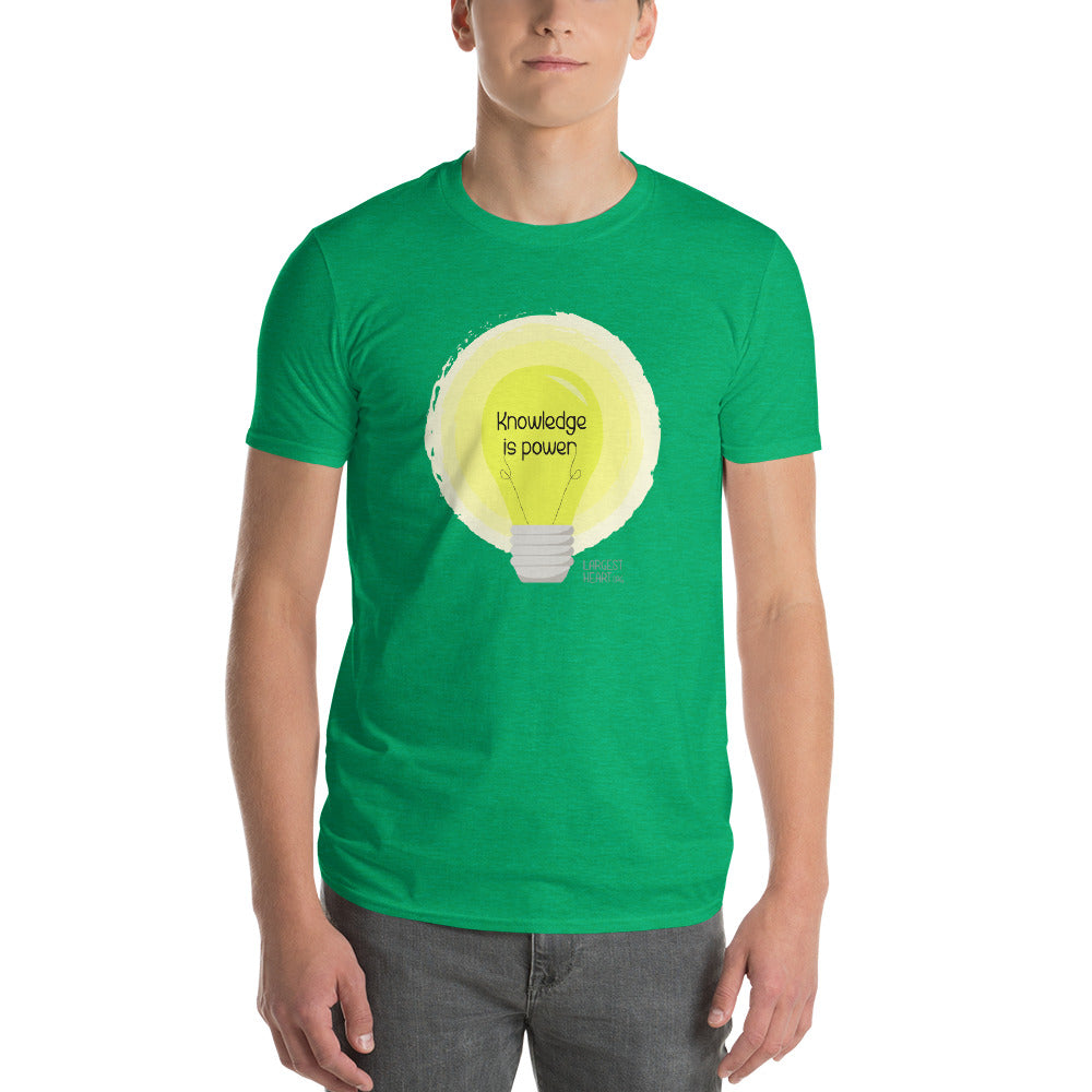 Men's Short Sleeve T-Shirt - Knowledge is Power