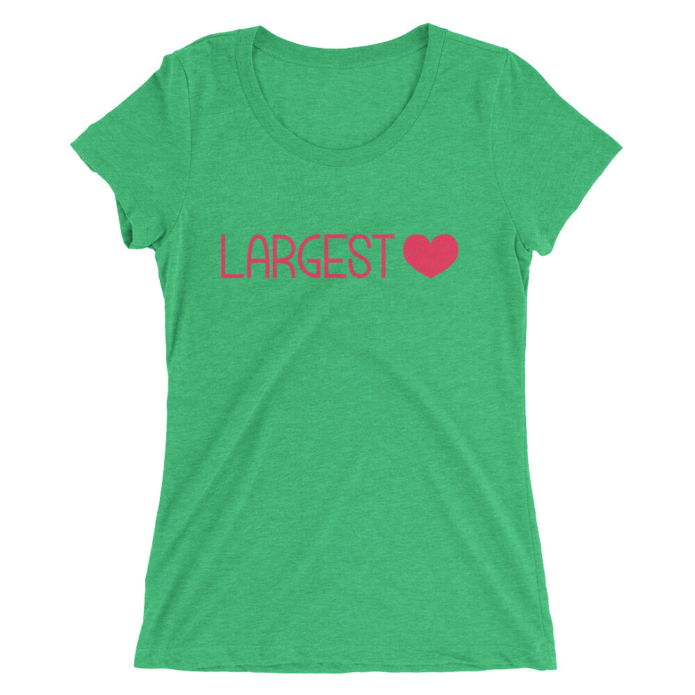 Ladies' short sleeve t-shirt - Largest Heart