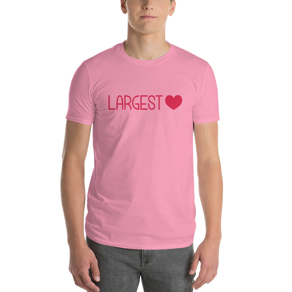 Men's Short Sleeve T-Shirt - Largest Heart
