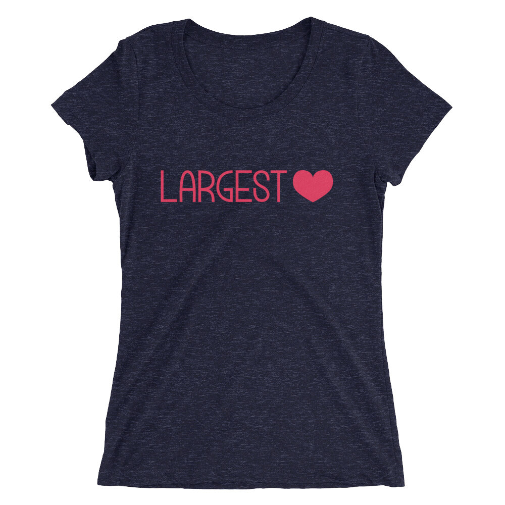 Ladies' short sleeve t-shirt - Largest Heart