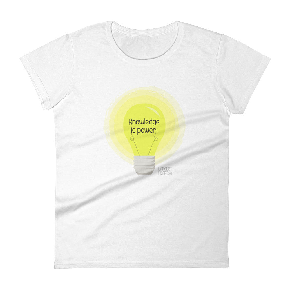 Women's Short Sleeve T-shirt - Knowledge is Power