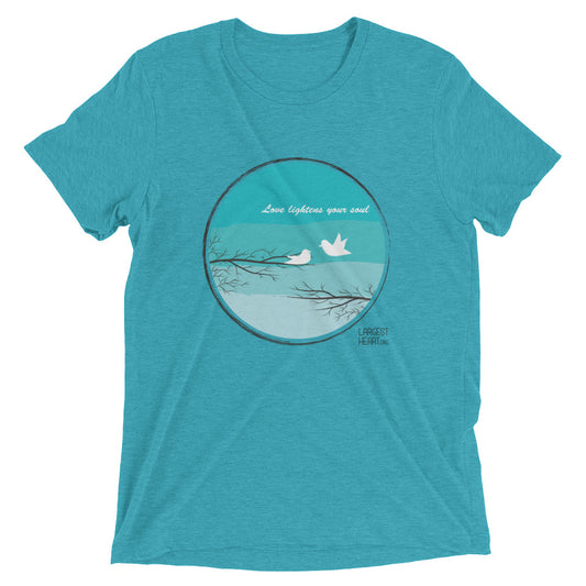 Triblend Short Sleeve T-shirt - Love Lightness the Soul
