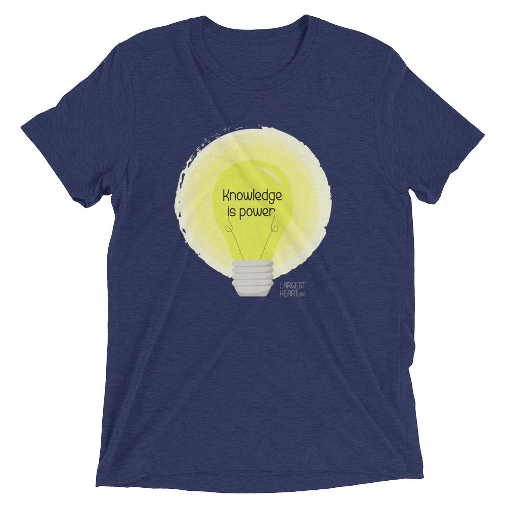 Triblend Short Sleeve T-shirt - Knowledge is Power