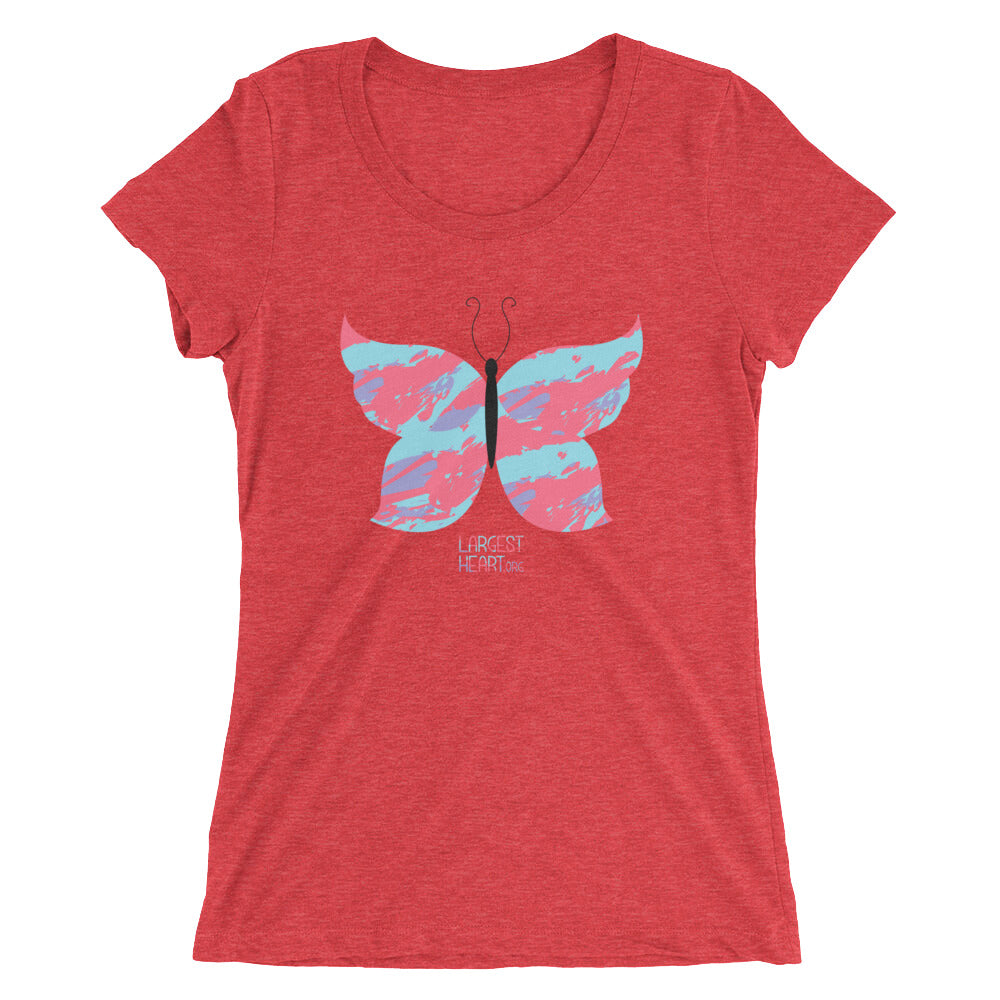 Ladies' short sleeve t-shirt - Butterfly