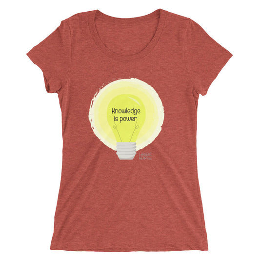 Ladies' short sleeve t-shirt - Knowledge is Power