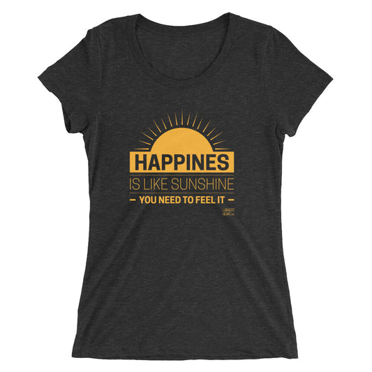 Ladies' short sleeve t-shirt - Happiness