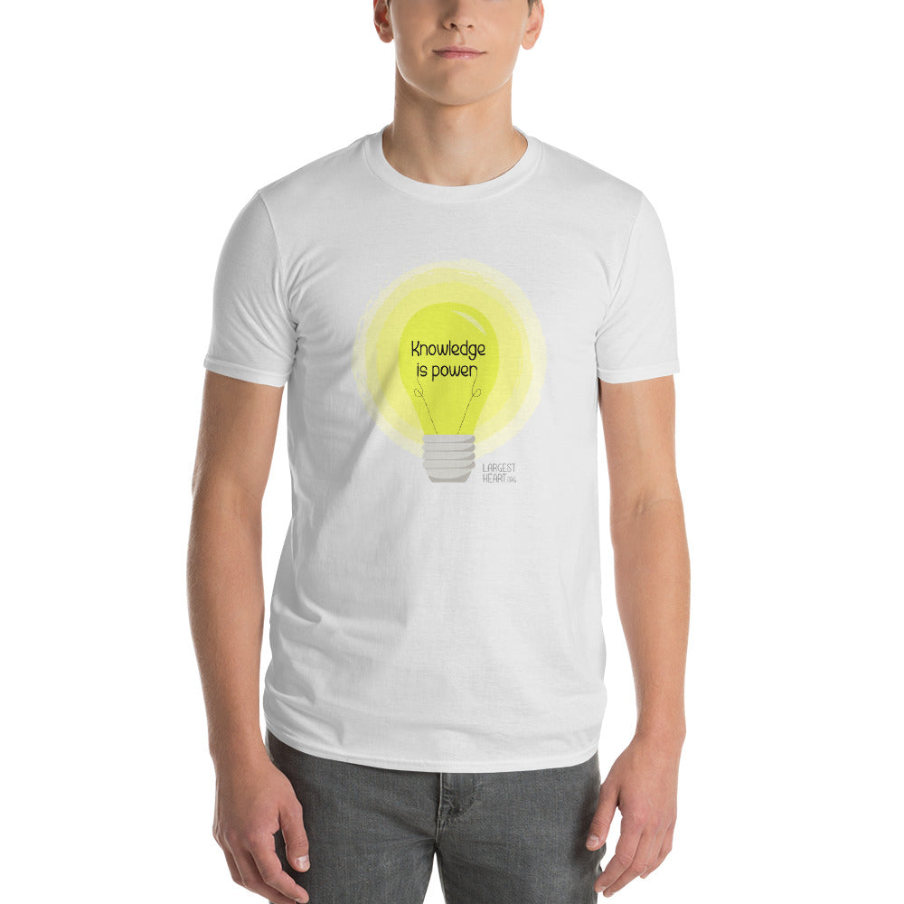 Men's Short Sleeve T-Shirt - Knowledge is Power