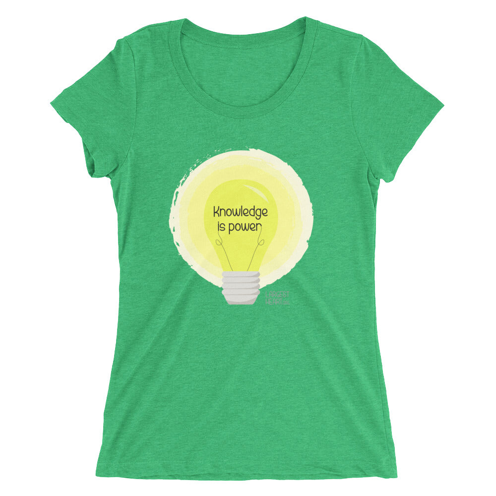 Ladies' short sleeve t-shirt - Knowledge is Power