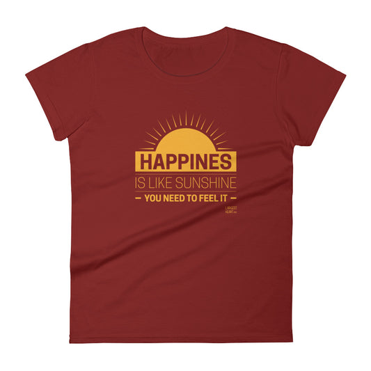 Women's Short Sleeve T-shirt - Happiness