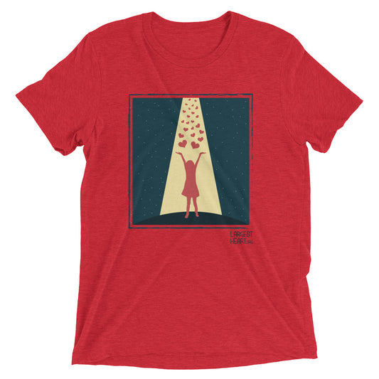 Triblend Short Sleeve T-shirt - Hearts in Heaven