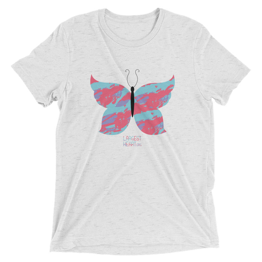 Triblend Short Sleeve T-shirt - Butterfly