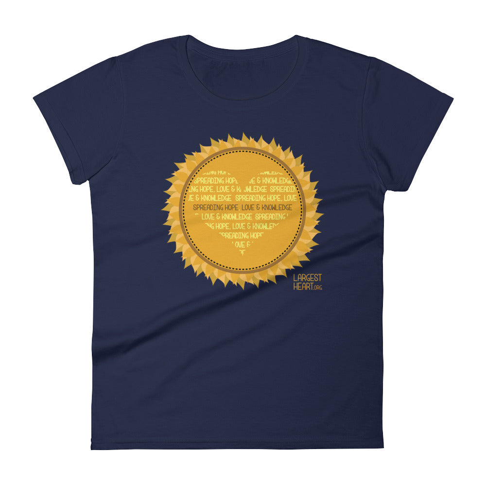 Women's Short Sleeve T-shirt - Sunflower