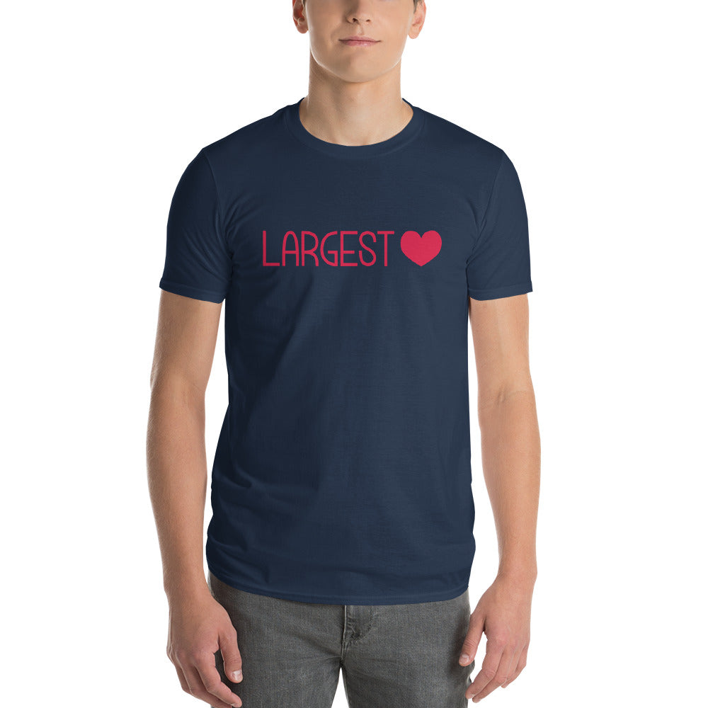 Men's Short Sleeve T-Shirt - Largest Heart