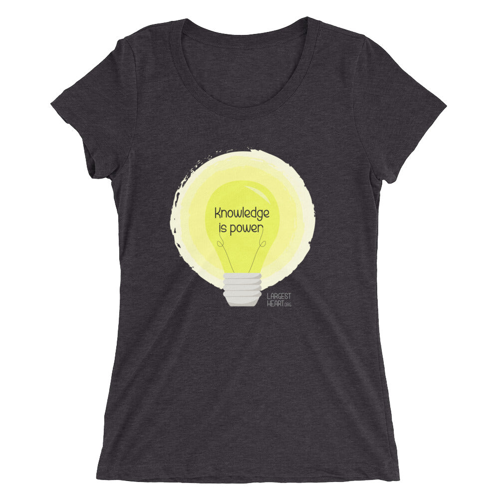 Ladies' short sleeve t-shirt - Knowledge is Power