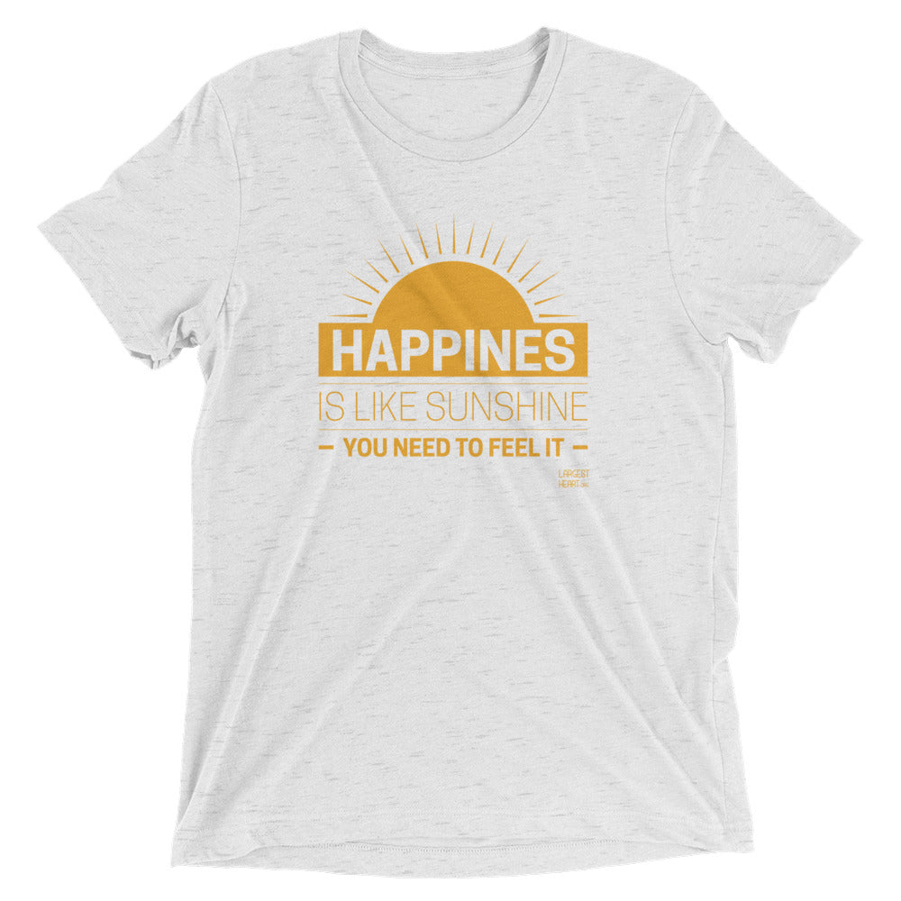 Triblend Short Sleeve T-shirt - Happiness